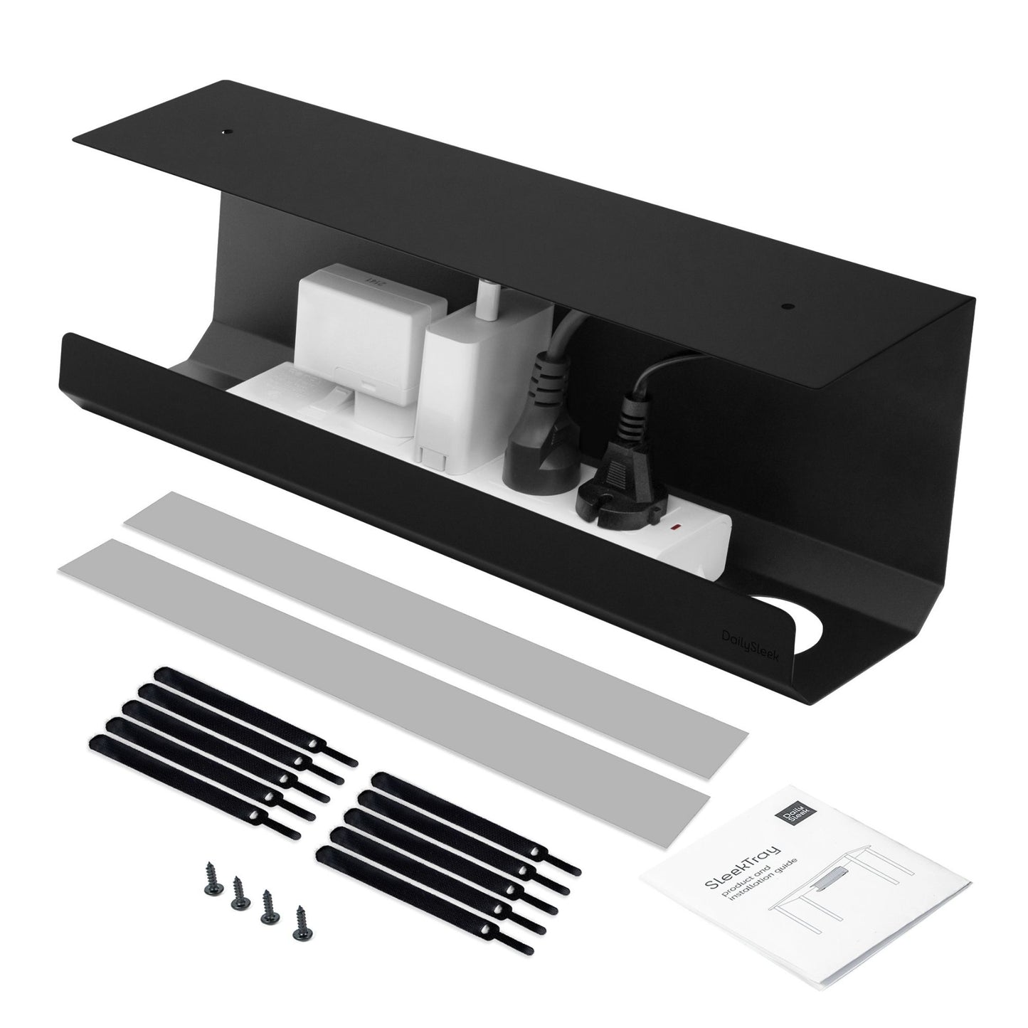 SleekTray - Under Desk Cable Management Tray